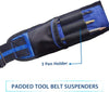 Tool Belt Suspenders Tool Pouch Suspenders for Tool Belt Includes Phone Pouch Pen Holder Tool Belt Loops