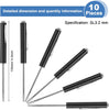 10 Pieces Pocket Screwdriver Mini Tops And Pocket Clips Magnetic Slotted Pocket Screw Driver