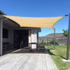 Sun Shade Sail  Rectangle Sand UV Block Sunshade for Backyard Yard Deck Patio Garden Outdoor Size 10' x 13'