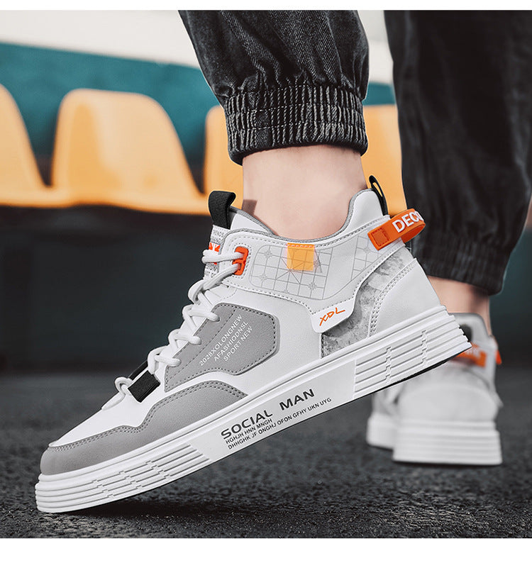 Men's Sports Casual Canvas High-top Shoes