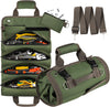 Tool Bag Roll Up Heavy Duty Tool Organizer for Men Women with 2 Detachable Zipper Pouch