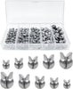 120 Pieces Fishing Weights Sinkers Split Shot Round Removable Fishing Sinkers 5 Sizes AAA