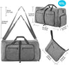 Travel Duffle Bag for Men 65L Foldable Travel Duffel Bag with Shoes Compartment 