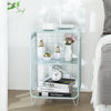 3 Tier End Table with Storage Cute Metal Nightstand  for Living Room,Bedroom,Dorm