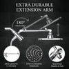 12 Inch High Pressure Rain Shower Head Combo with Extension Arm Adjustable Dual Showerhead 