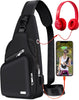 Waterproof Sling Bag Crossbody Backpack Multipurpose Cross Body Chest Bag for Men Women