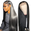 13x6 Straight Lace Front Straight Wigs Human Hair HD Transparent Lace Frontal Human Hair Wigs