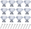 12 Pack Diamond Shaped Drawer Knobs 30mm Cabinet Knobs Pull Handles