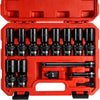 14 Pieces Deep Universal Impact Socket Set 3/8