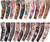 20Pcs Temporary Tattoo Arm Sleeves Fake Temporary Tattoo Arm Sunscreen Sleeves Tattoo Sleeves 