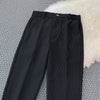 Waffle Casual Suit Pants Slim Fit Straight Leg Pants