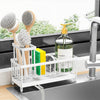 Stainless Steel Sink Caddy with High Brush and Sponge Holder