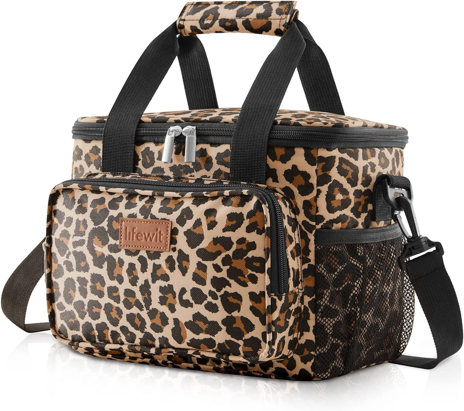 Insulated Warm and Cool Plain Lunch Bag Multi-compartment with Adjustable Strap