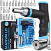 Universal Socket Tool Set Ratcheting T-Handle Screwdriver Set with Power Drill Adapter