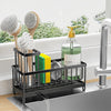 Stainless Steel Sink Caddy with High Brush and Sponge Holder