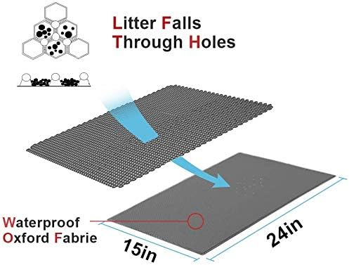 Double Layer Waterproof Cat Litter Mat: Trap Urine with Ease