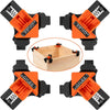 4 Pieces Adjustable Spring Loaded Woodworking Clamp 90 Degrees