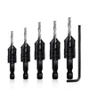 3in1 Woodworking Counterbore Hole Drill Bits Tapered Countersink Bit