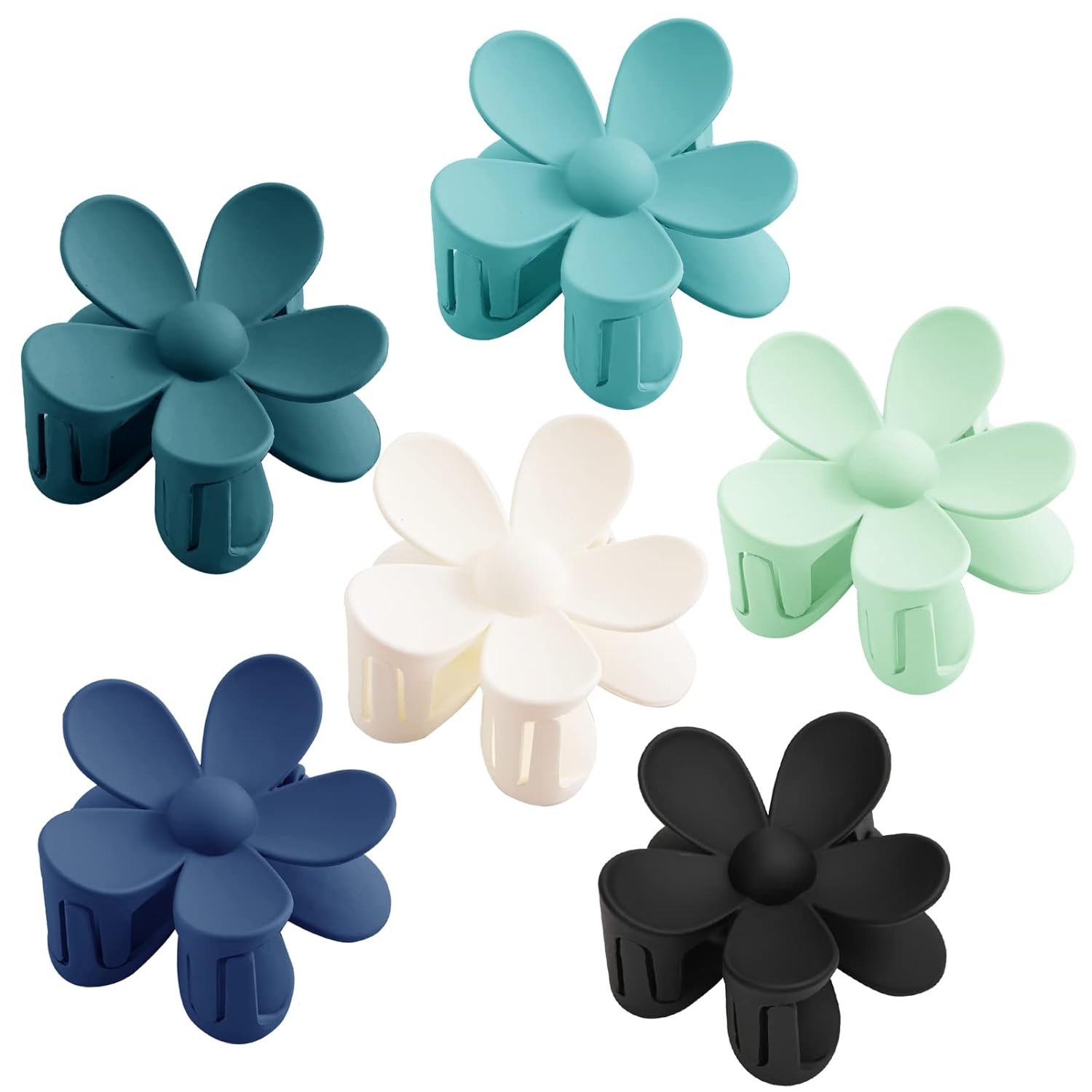 Matte Flower Hair Clips Big Floral Non-Slip Strong Hold Jaw Clips Hair Accesories