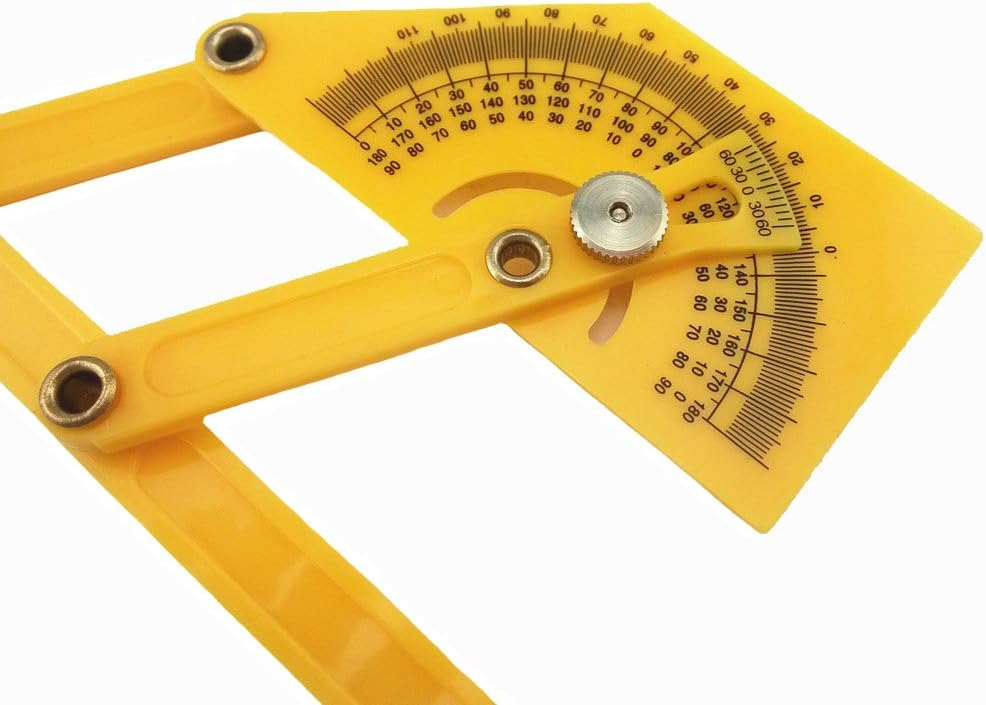 Plastic Protractor Angle Finder Measure Arm Ruler Gauge Tool