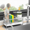 Stainless Steel Sink Caddy with High Brush and Sponge Holder