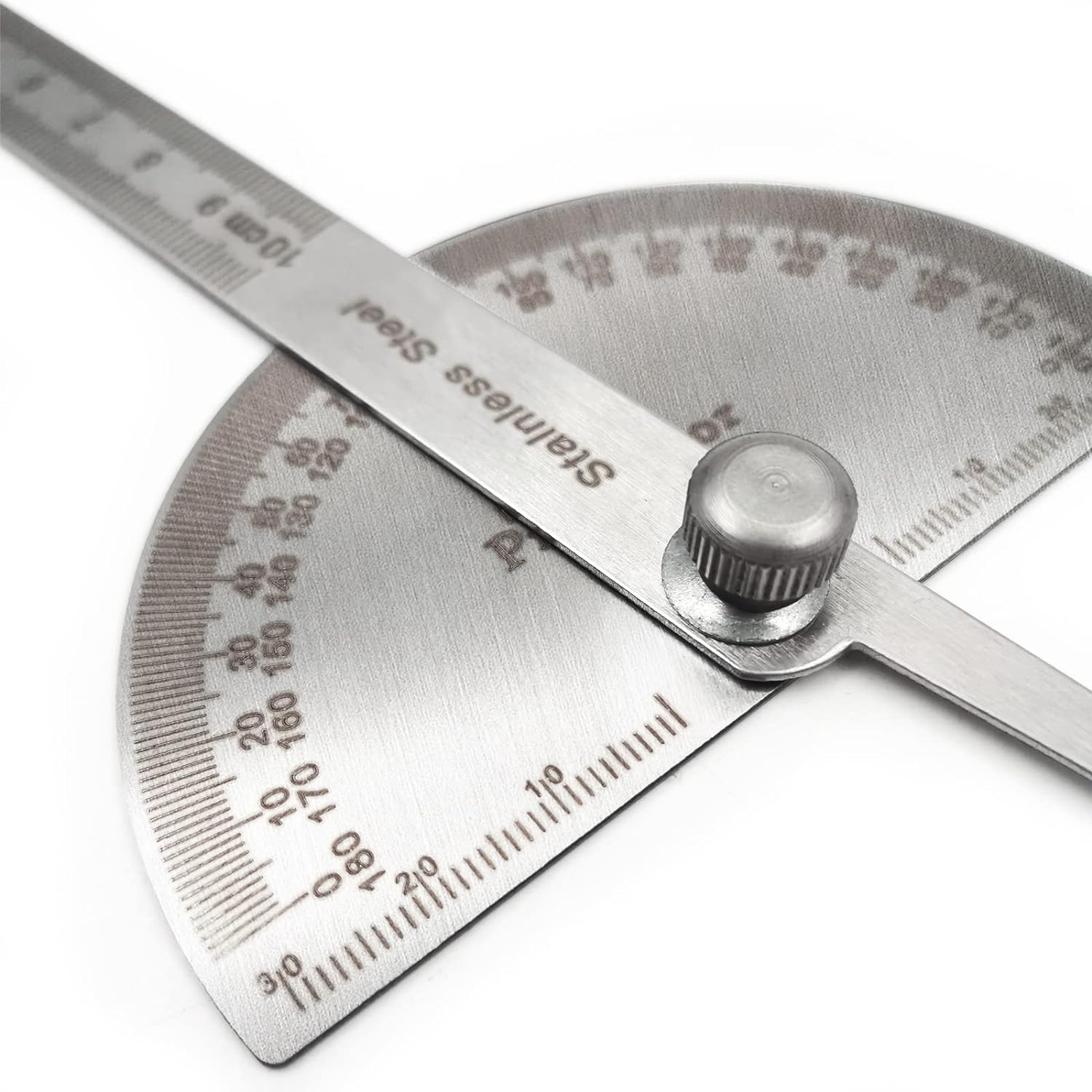 Angle Finder Ruler Two Arm Stainless Steel Protractor Woodworking Ruler