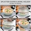 2 in 1 Microwave Place Mat & Food Cover Mat as Bowl Holder Splatter Guard