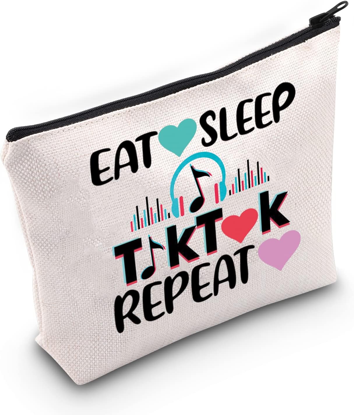 TikTok Fan Makeup Zipper Pouch Bag Wear Resistant