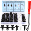 120 Pieces Car Clips Plastic Rivets Clips with Rivet Remover and Case