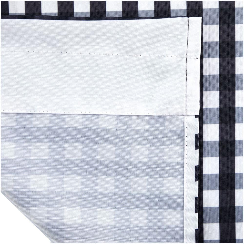 3-Piece Bufallo Plaid Kitchen Curtain Set Valance and Tiers Live Laugh Love