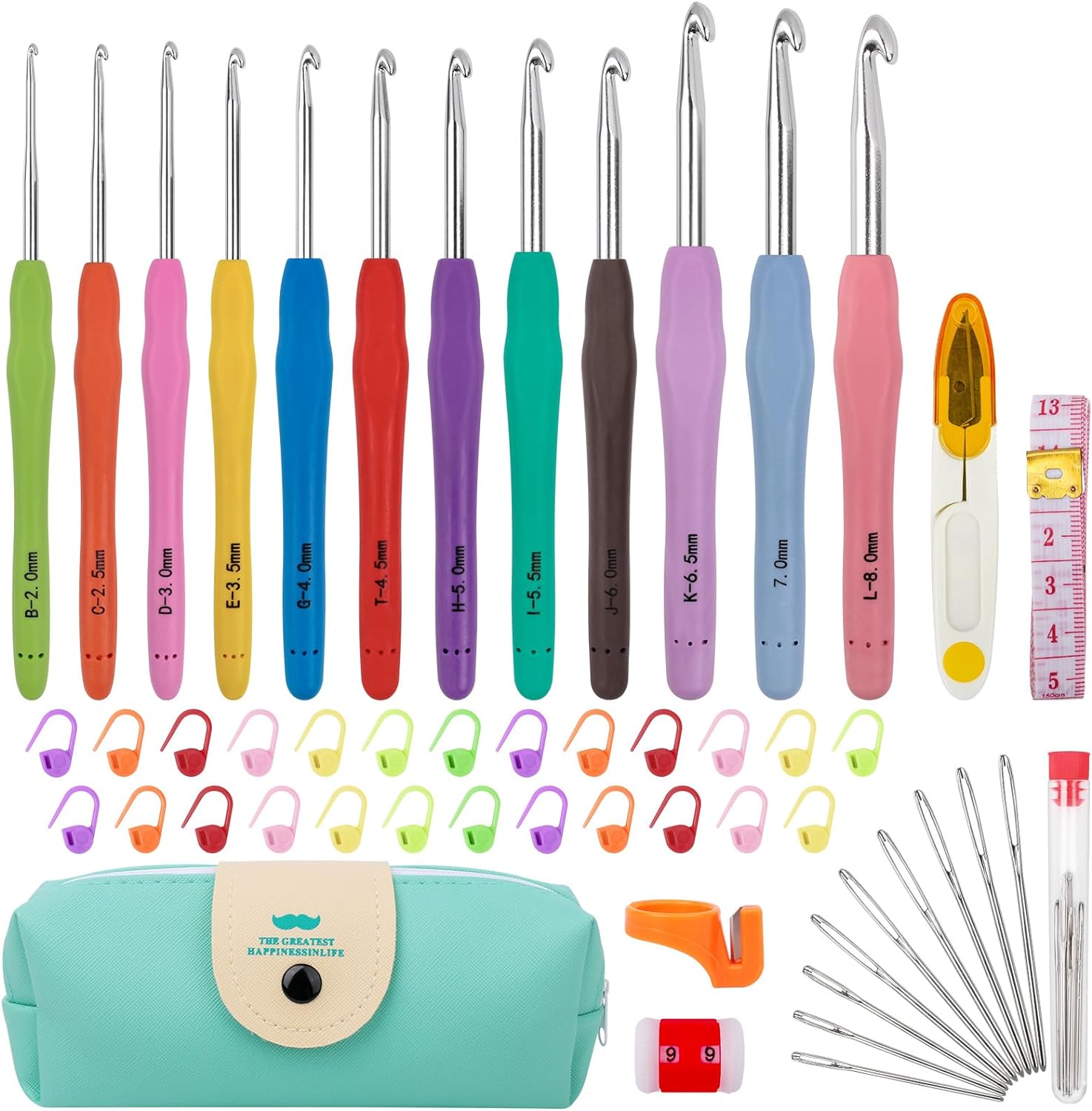 Crochet Hooks 12 Sizes Crochet Hook Set with Case