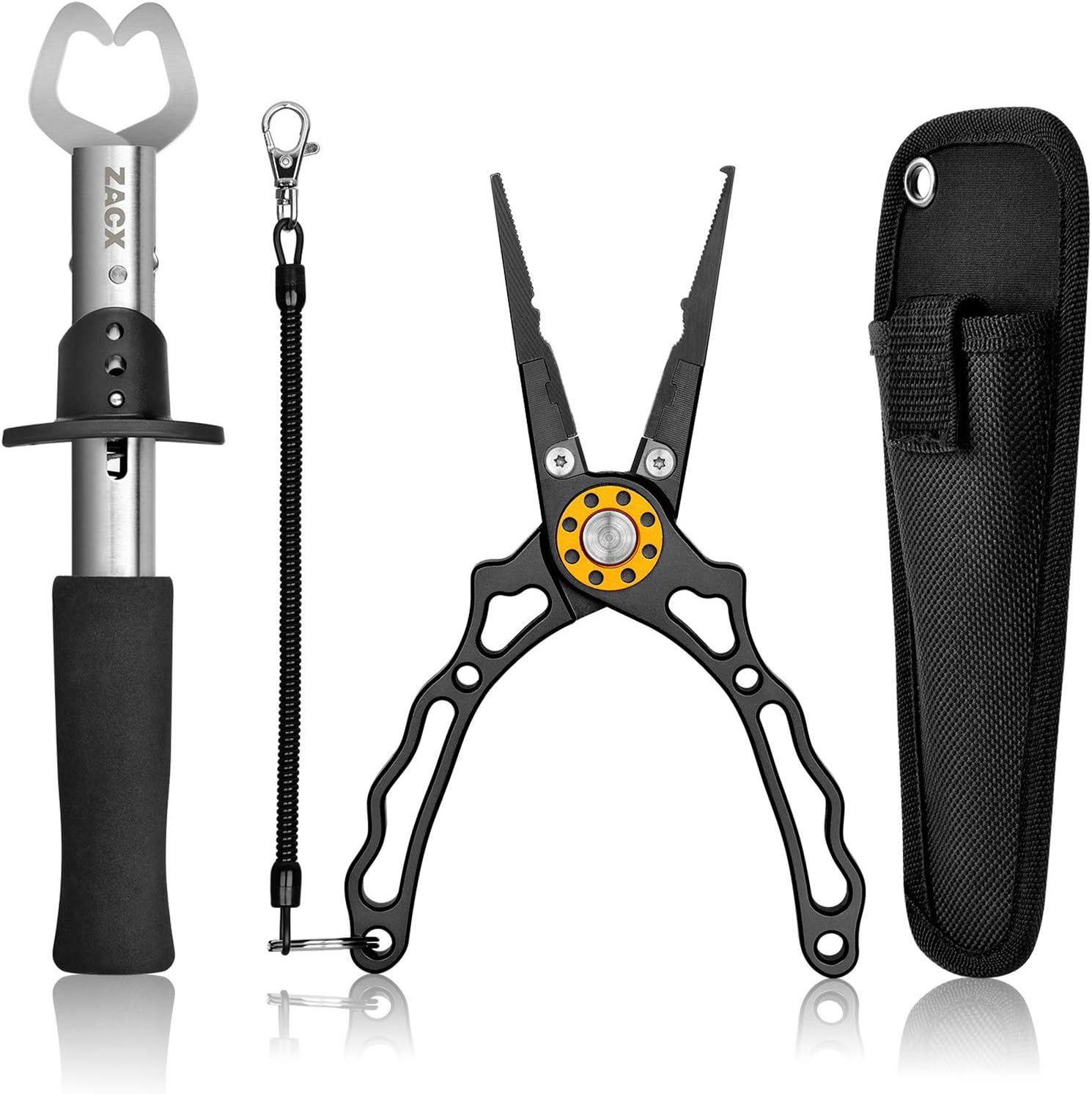 Fish Lip Gripper Pliers Set Fishing Gear for Fly Ice Fishing