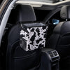 Leakproof Cow Printed Car Trash Can Hanging Carseat Trash Can Car Accessories