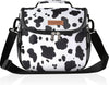Insulated Cow Print Lunch Bag Warm and Cool with Adjustable Strap