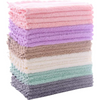 24 Pack Kitchen Dishcloths Super Absorbent Coral Fleece Fast Drying 