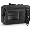 Tactical Molle Admin Pouch Utility Outdoor Pouch Bag with Flag Patch