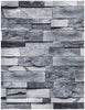 Vintage Gray Brick Faux Textured Peel and Stick Wall Paper Self Adhesive