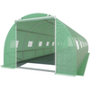 26 ft Walk-In Tunnel Greenhouse Patio Greenhouse Heavy Duty Frame 16 Roll up Side Windows