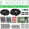 169FT Greenhouse Watering System Drip Irrigation Kit 1/4 inch Automatic Patio Misting System for Garden