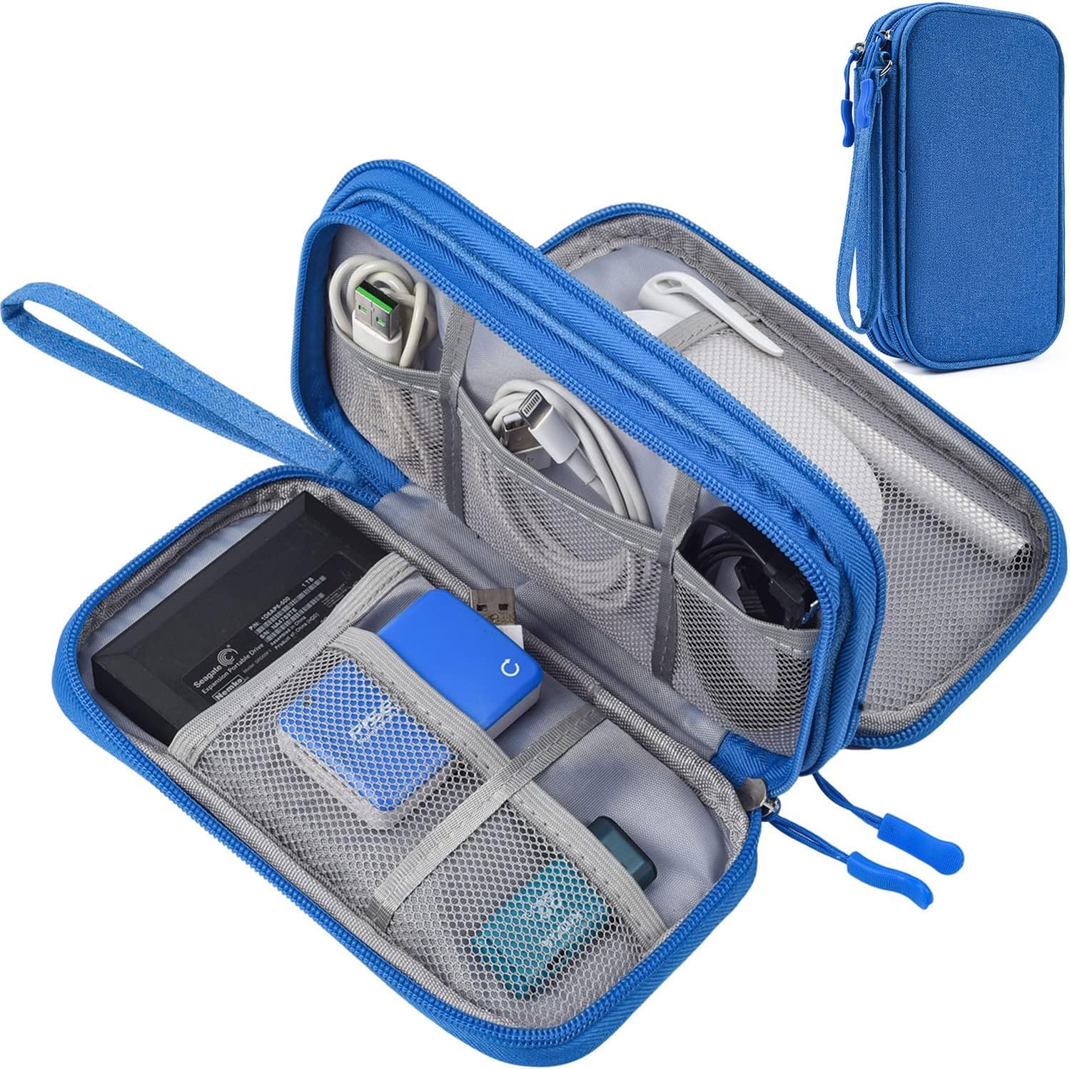 Waterproof Portable Electronic Organizer Bag Storage Case for Charging Cable Cell Phone Power Bank