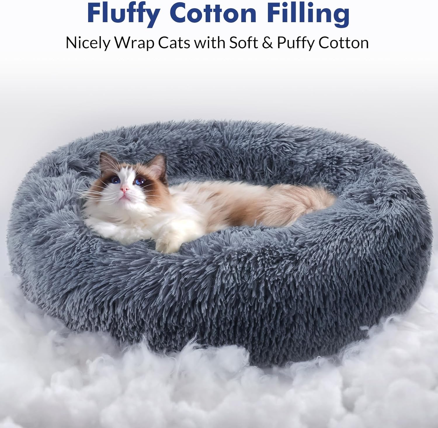 20 inches Cat Bed Machine Washable for Small Dogs Kittens