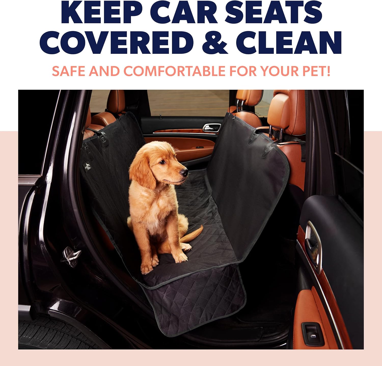 Premium Dog Car Seat Cover Waterproof for Trucks, Sedans & Suvs 