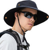 Wide Brim Bucket Hat Sun Hat Waterproof Boonie Hat for Men Women