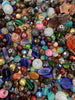 Assorted Colorful Glass Beads for DIY Fashion Necklace Making Bulk Mix 4-18mm Half Pound
