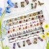 34 Rolls Spring Summer Theme Floral Washi Tape Set for DIY Craft Scrapbooking Bullet Journal