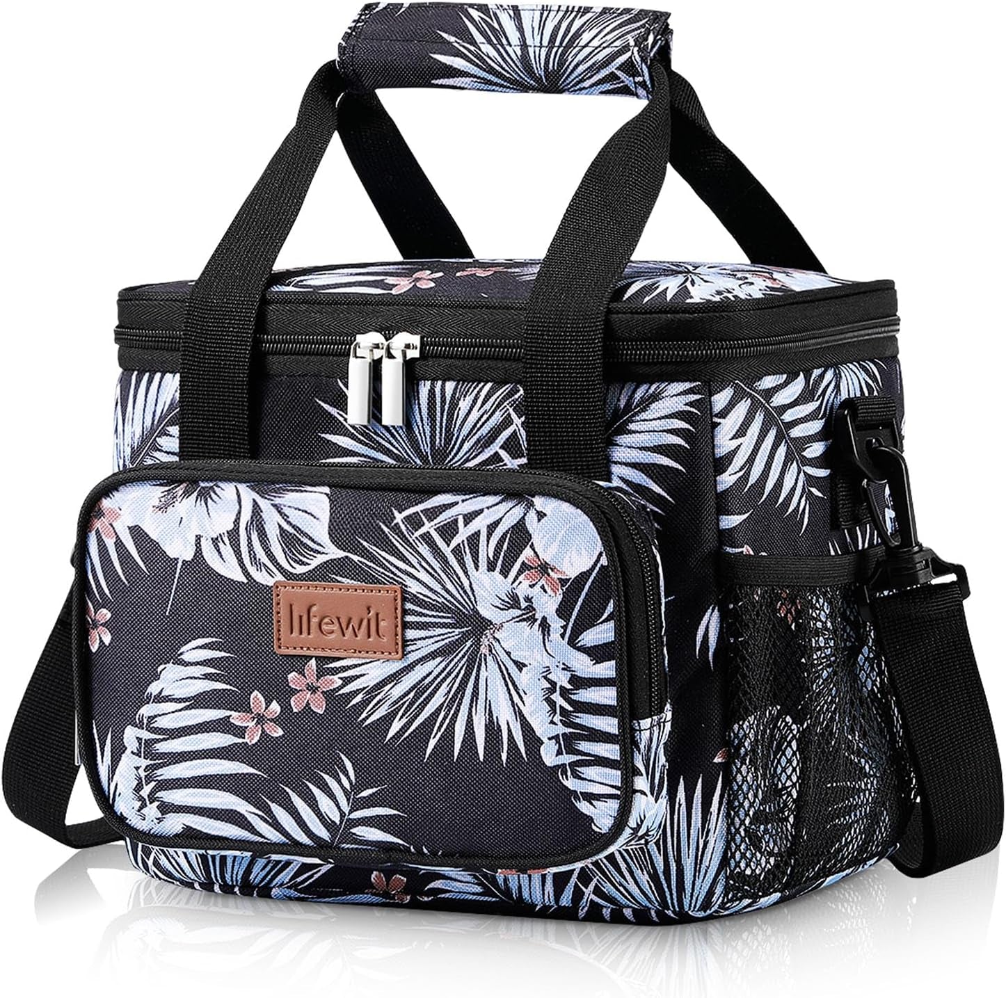 Insulated Warm and Cool Plain Lunch Bag Multi-compartment with Adjustable Strap