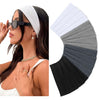 16 Pack Elastic Hair Bands Fabric Sweat Headbands Hair Accessories