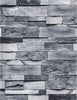 Vintage Gray Brick Faux Textured Peel and Stick Wall Paper Self Adhesive