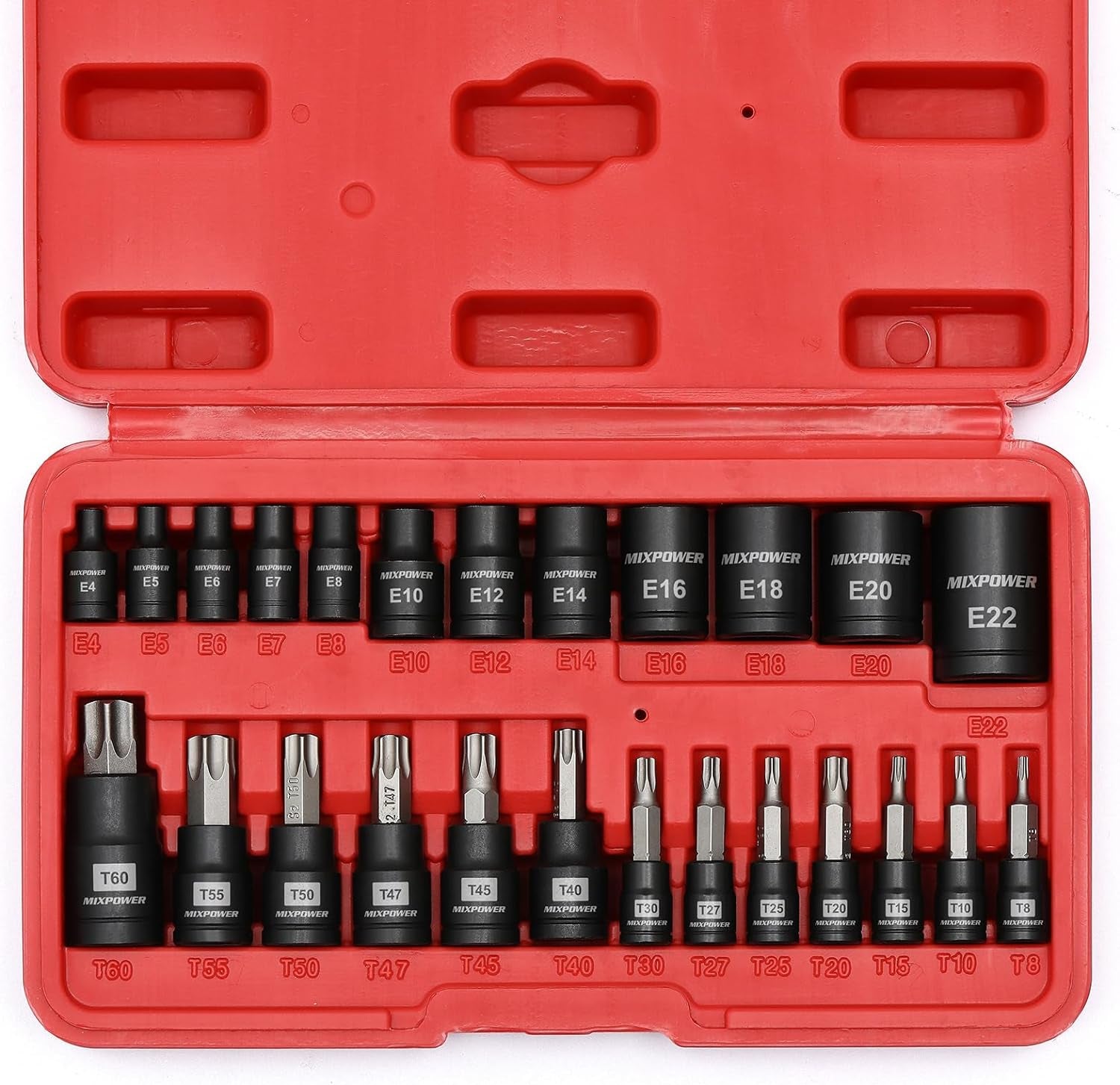 25 Piece Torx Bit and Socket Set