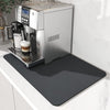 Coffee Mat Hide Stain Rubber Backed Dish Drying Mat for Kitchen Counter